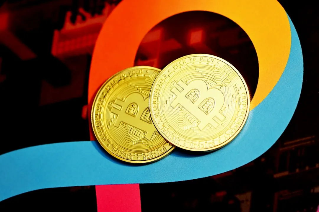 Bitcoin price ticker showing upward trend